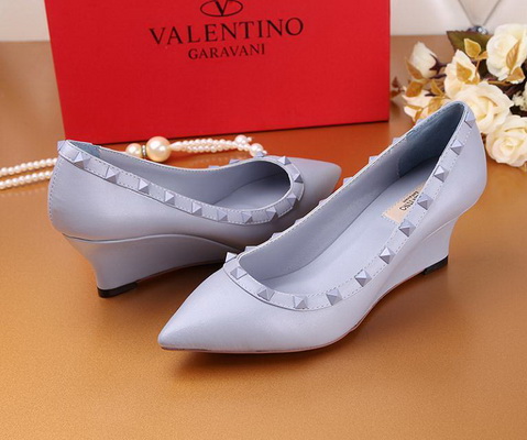 Valentino Shallow mouth wedge Shoes Women--005